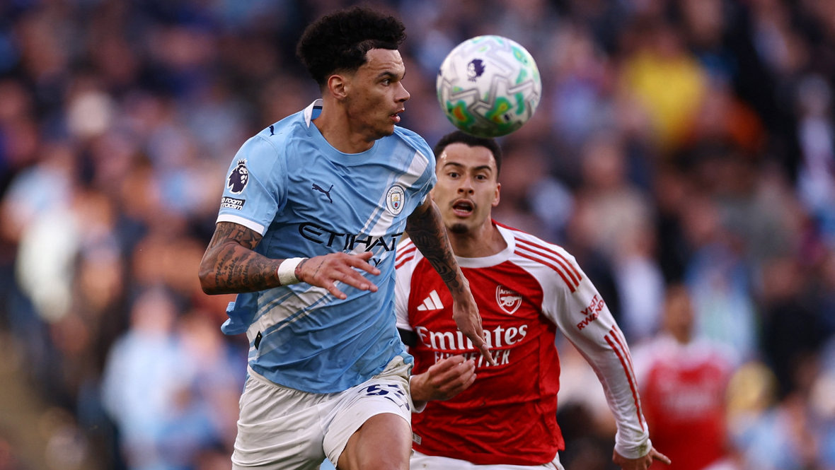    Защитник «Манчестер Сити» Нико О'Райли в матче с «Арсеналом» (2:1) 19 апреля 2026 года. Reuters