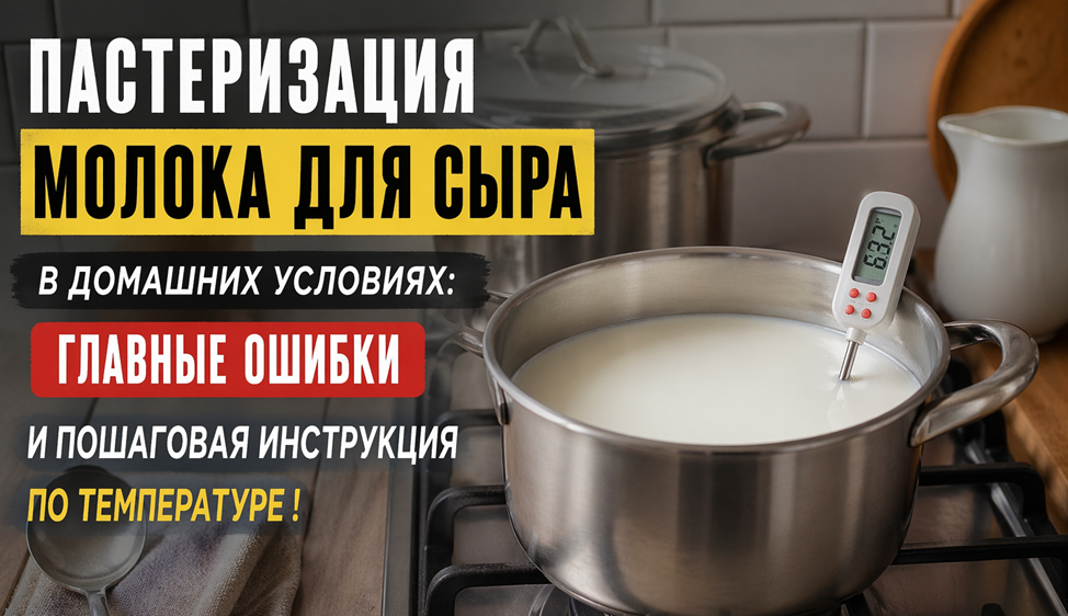 Пастеризация молока для сыра в домашних условиях