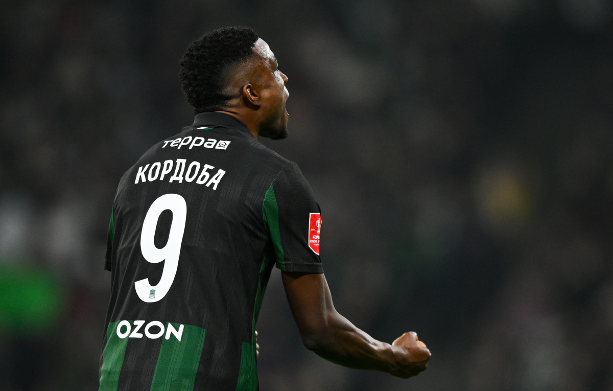    Нападающий "Краснодара" Джон Кордоба  Степан Ноздрев/ТАСС