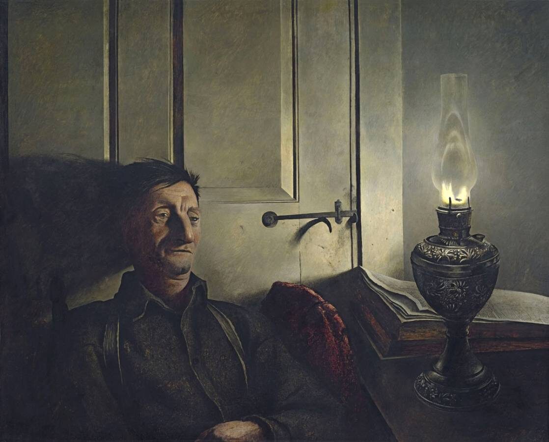     Эндрю Ньюэлл Уайет. У лампы. 1965