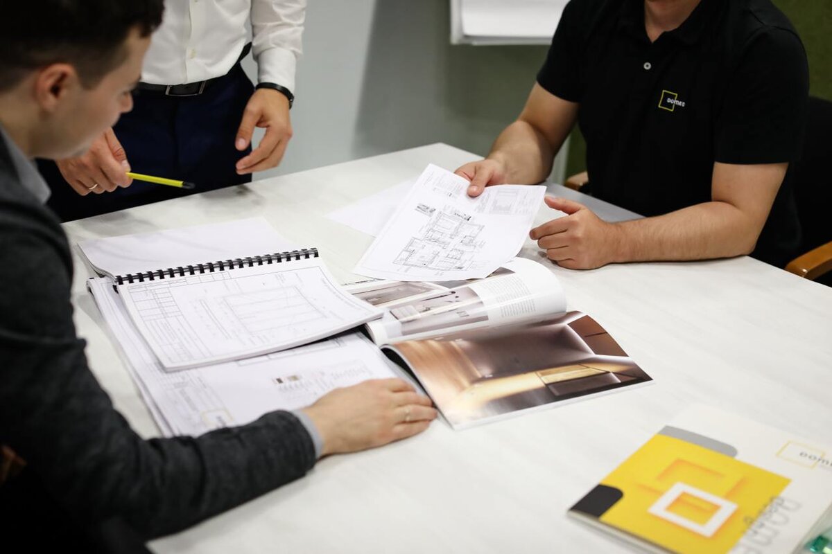 Разработка и обсуждение дизайн-проекта в компании Domeo