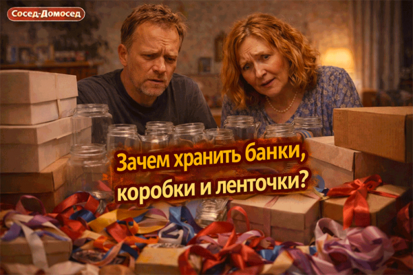 Зачем дома хранят пустые банки, коробки и красивые ленточки – бытовая магия "не выбрасывай, пригодится" во всей красе 😄
