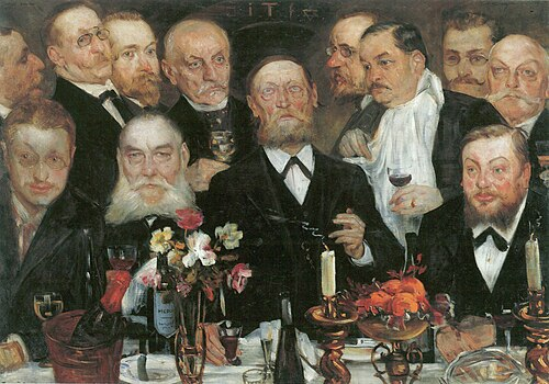 Ловис Коринт "Братья на Застольной ложе" (около 1899 года)