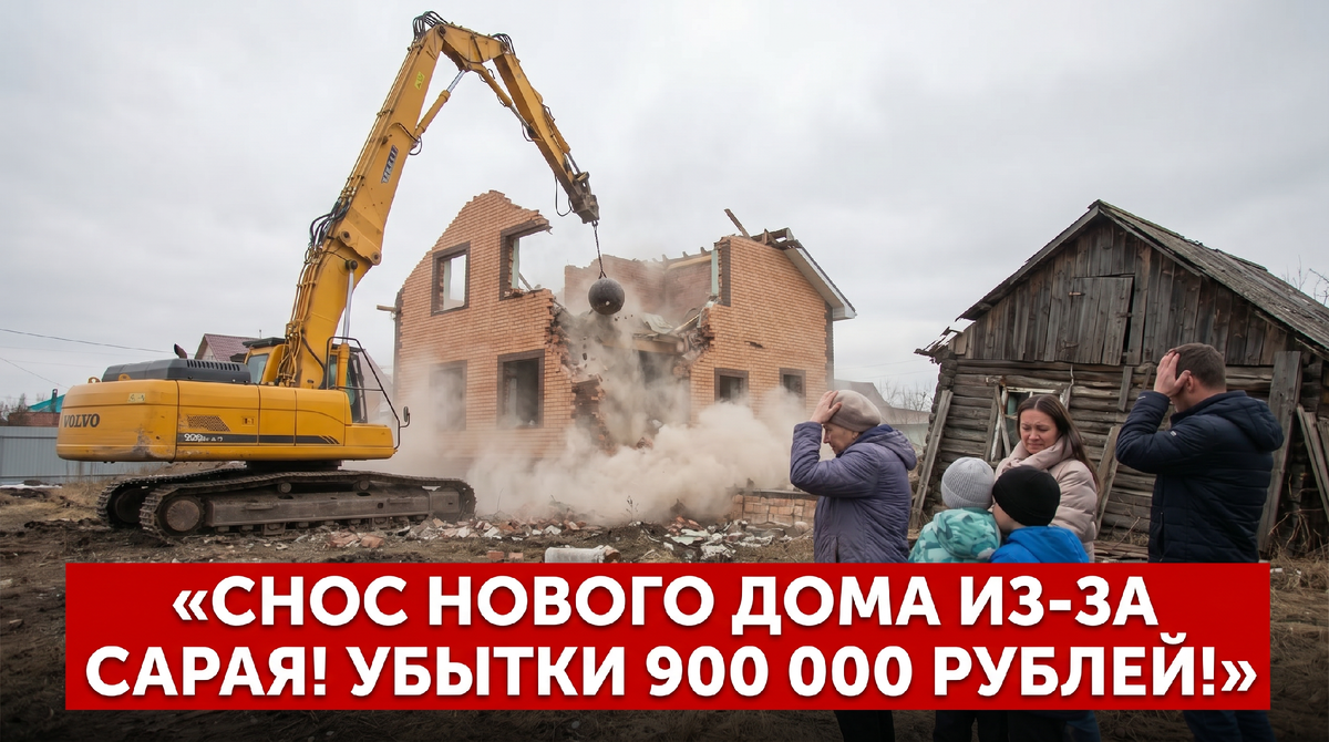 Старый соседский сарай = снос жилого дома. ВАШЕГО!