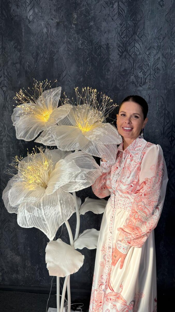 те самые цветы из ткани с доступного открытого бесплатного вебинара 