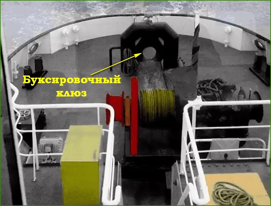 Корма судна с буксировочным клюзом. (Источник: Яндекс.Картинки)