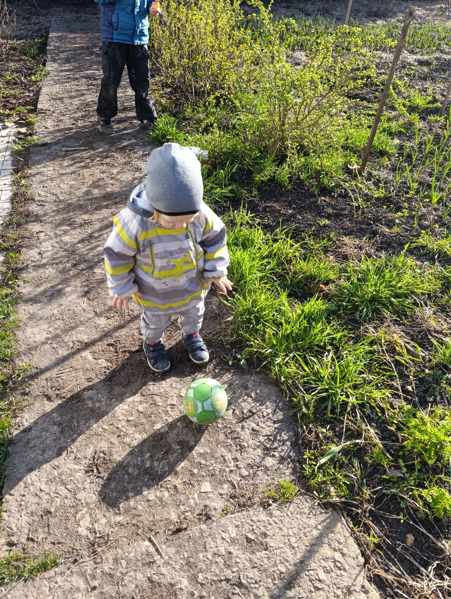 У Мишки тоже тренировка) 