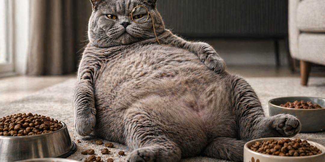 🎓 Когда забота начинает вредить кошке: о корме, лечении и лишнем весе. Котолекция профессора Василия Петровича.