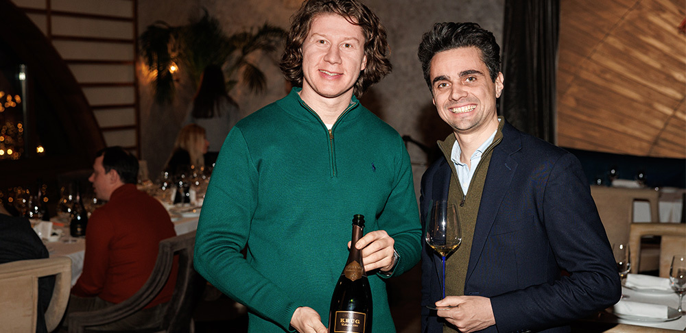 Бокалы Sydonios на дегустации KRUG 