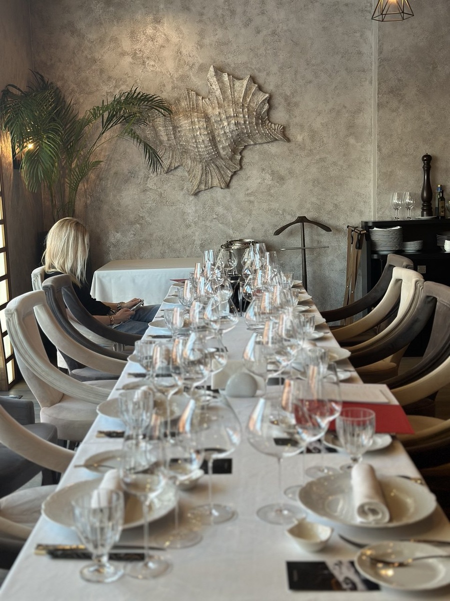 Бокалы Sydonios на дегустации KRUG 