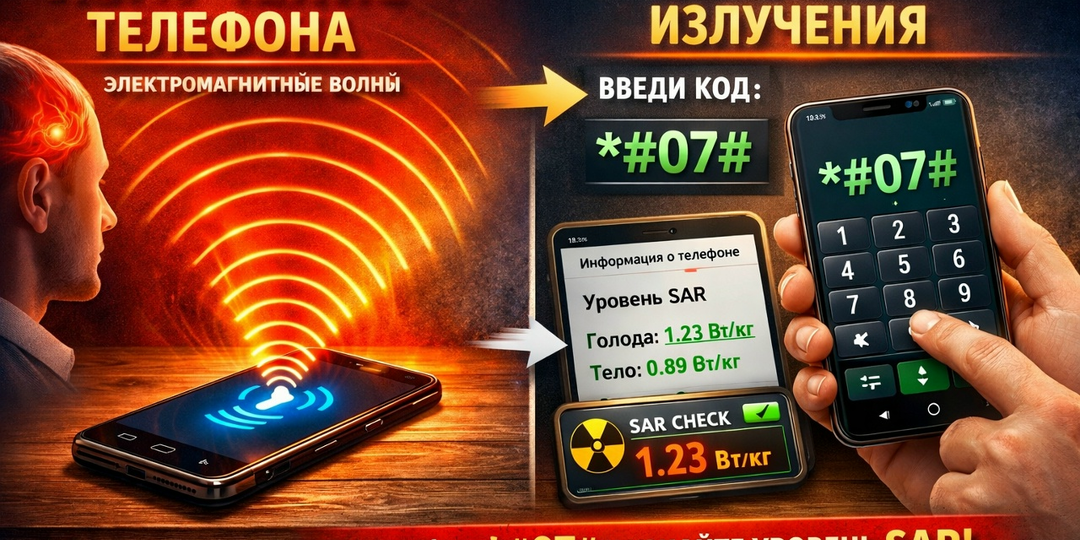 📡 Секретный код в контактах смартфона: как узнать реальный уровень излучения за 5 секунд