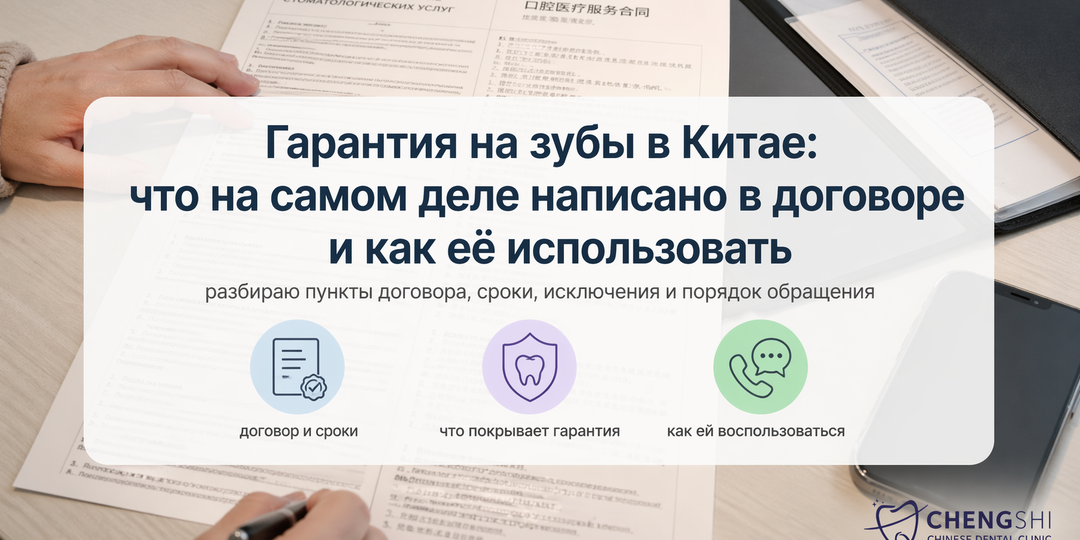 Гарантия на зубы в Китае: что на самом деле написано в договоре и как её использовать