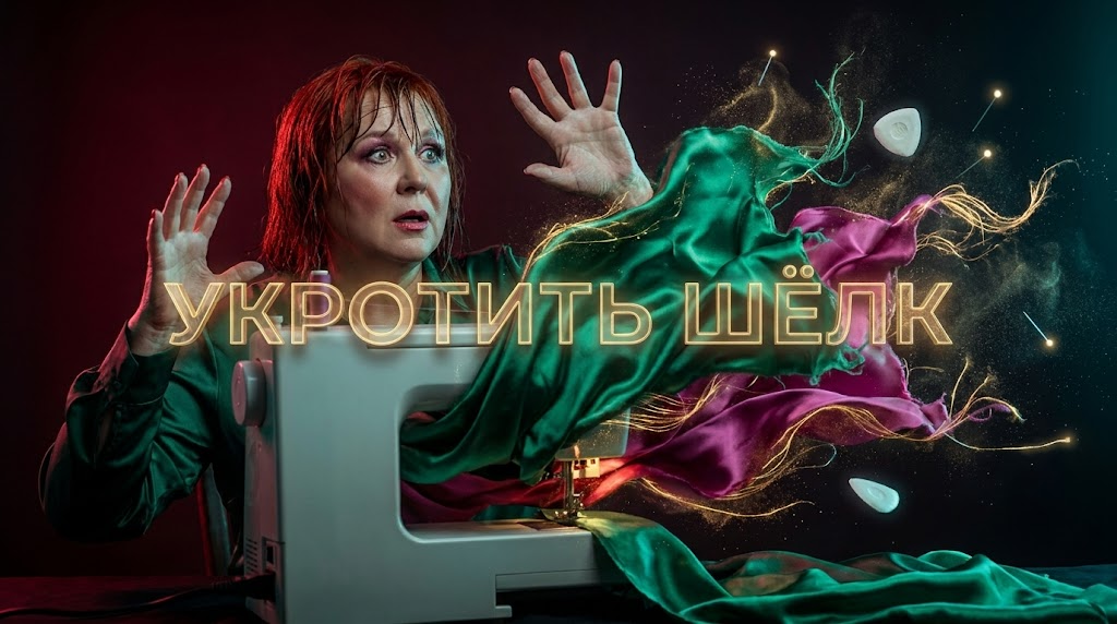    Работа с капризным шелком требует терпения и правильной настройки швейной машины. LebedevAV