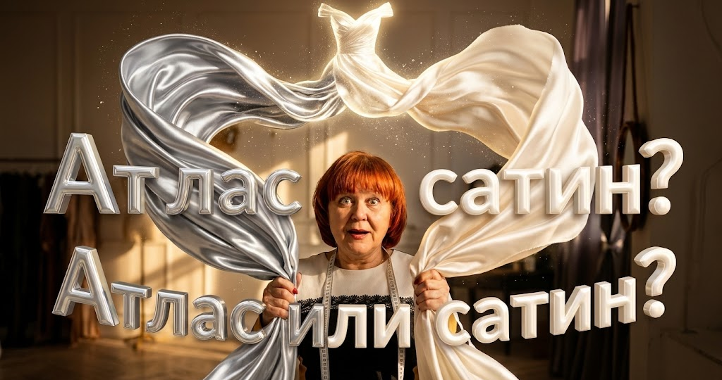 Атлас или сатин: в чем отличие и что лучше для платья