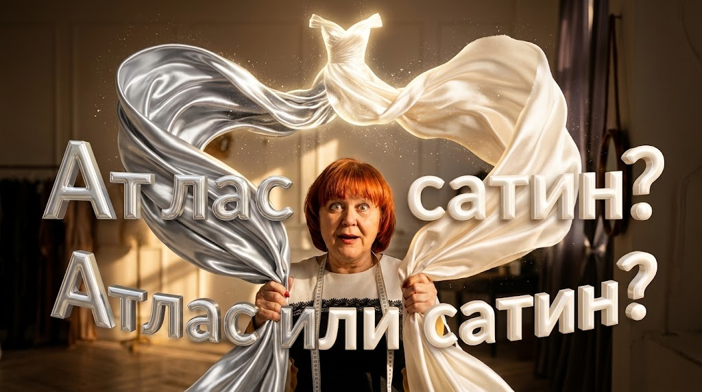    Разбираемся, что лучше сатин или атлас, и как фактура ткани влияет на внешний вид готового наряда. LebedevAV