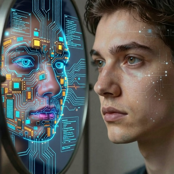 Концепция иллюстрации: Гаечка и Дмитрий. Исполнение: нейросеть Алиса.