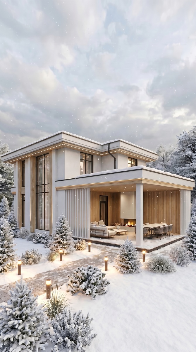 Проект модульного двухэтажного дома из псб панелей от завода "Интелстрой". Монтаж за3 дня.