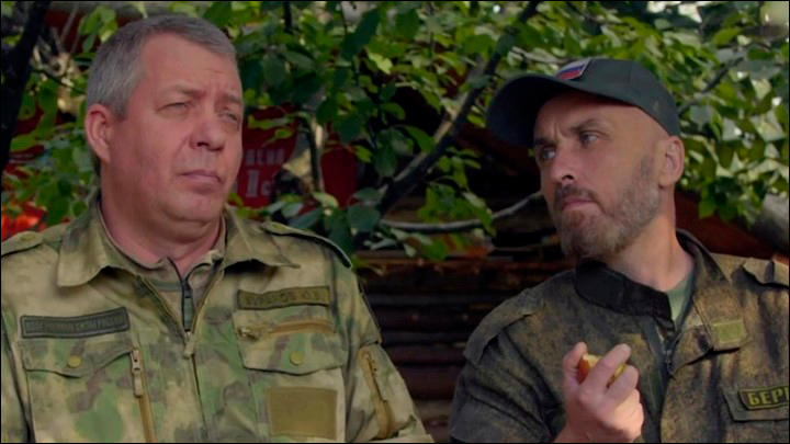    Седой (слева). Скриншот из ТГ-канала "Пётр Лундстрем"