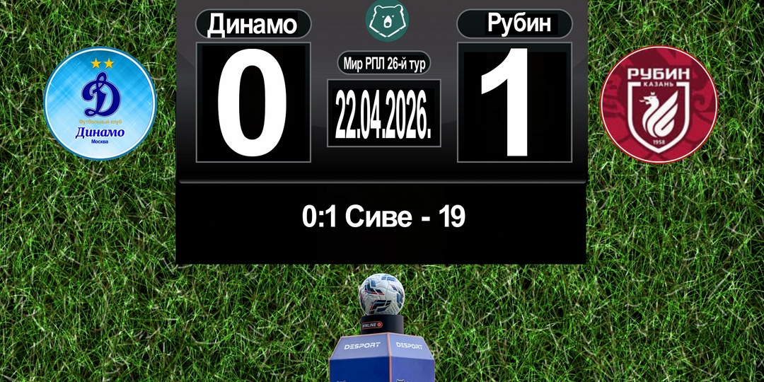 Динамо против Рубина: Игра на контратаках принесла победу гостям.