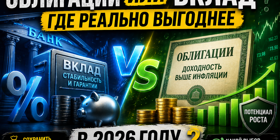 Вклад или облигации — где реально выгоднее в 2026 году