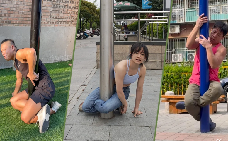 Китайцы против фонарных столбов - счёт 0:100