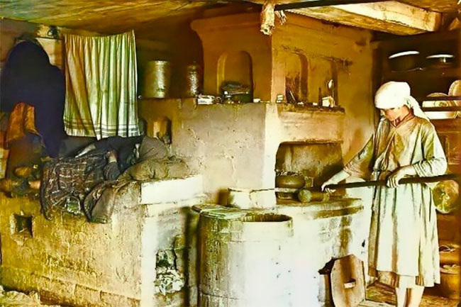 Русская печь, начало XX века