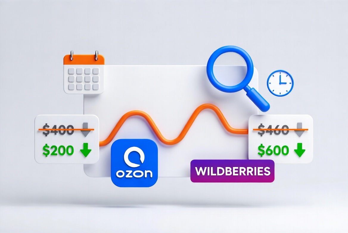 история цен на Ozon или Wildberries