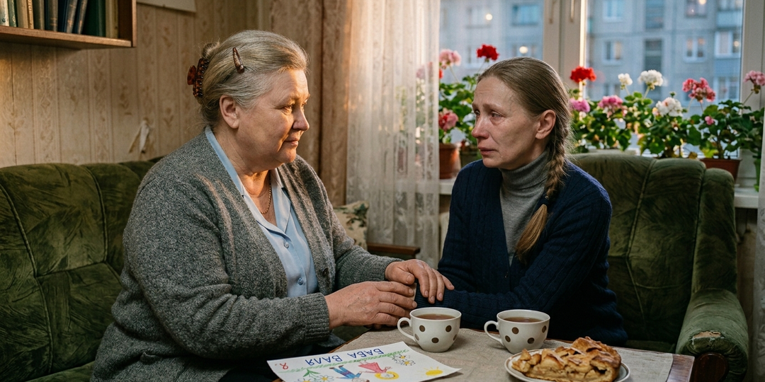 Шла мимо окна соседки с пятого этажа, где за шторой увидела лицо, знакомое с родов моей старшей внучки