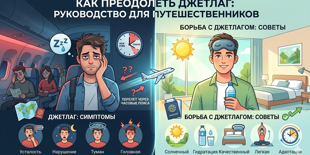 Как перелететь через 6 часовых поясов, не сойти с ума и заставить мелатонин работать на вас
