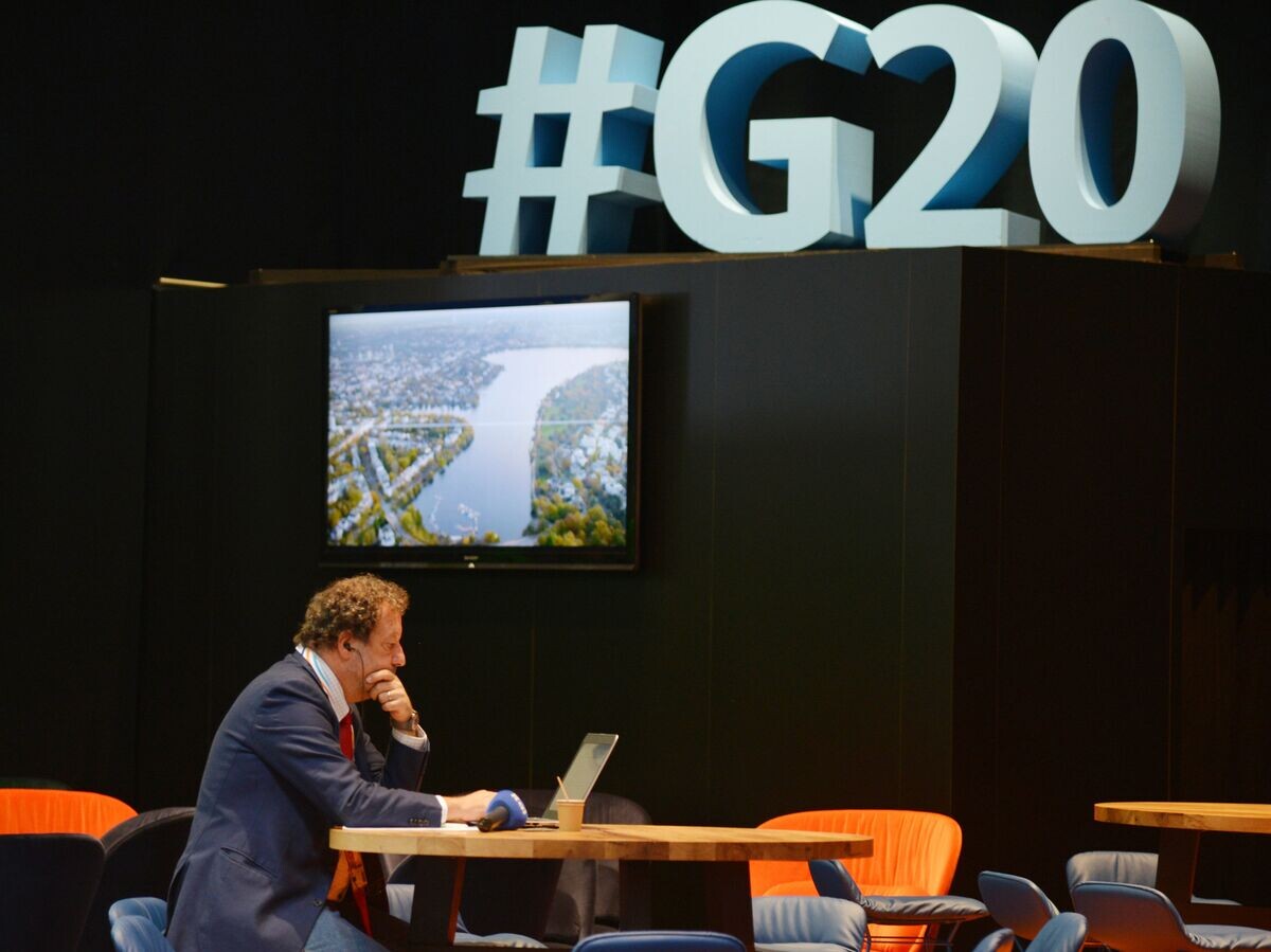    Подготовка к саммиту G20 в Гамбурге | © РИА Новости / Алекс Панциков