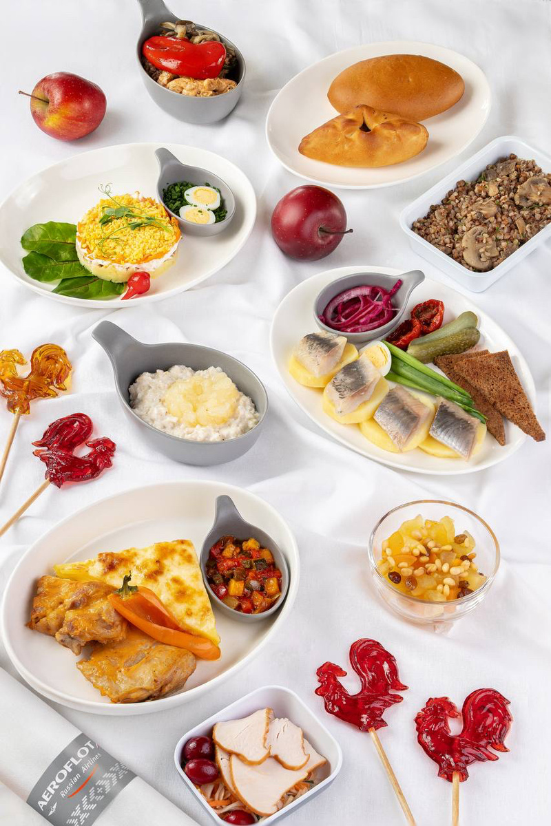 Обновленное «Русское» специальное питание Аэрофлота (фото Аэрофлота)