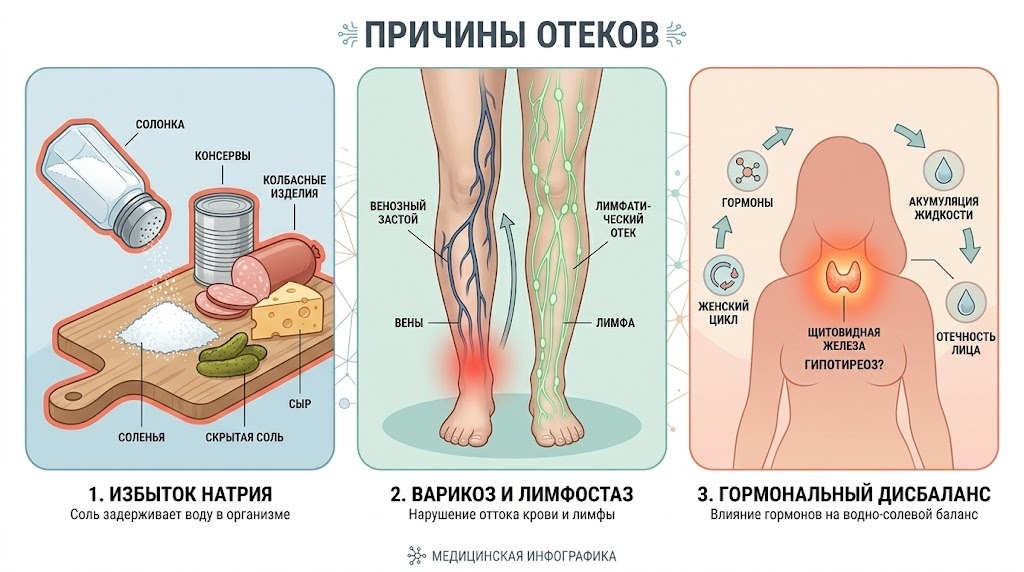 далеко не вся «полезная» еда автоматически помогает убрать задержку жидкости