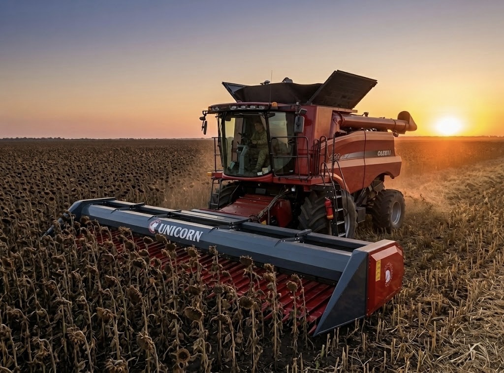 жатка для уборки подсолнечника Unicorn