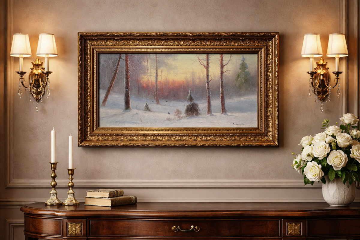 Картина «Зимний пейзаж», Брюквин В.