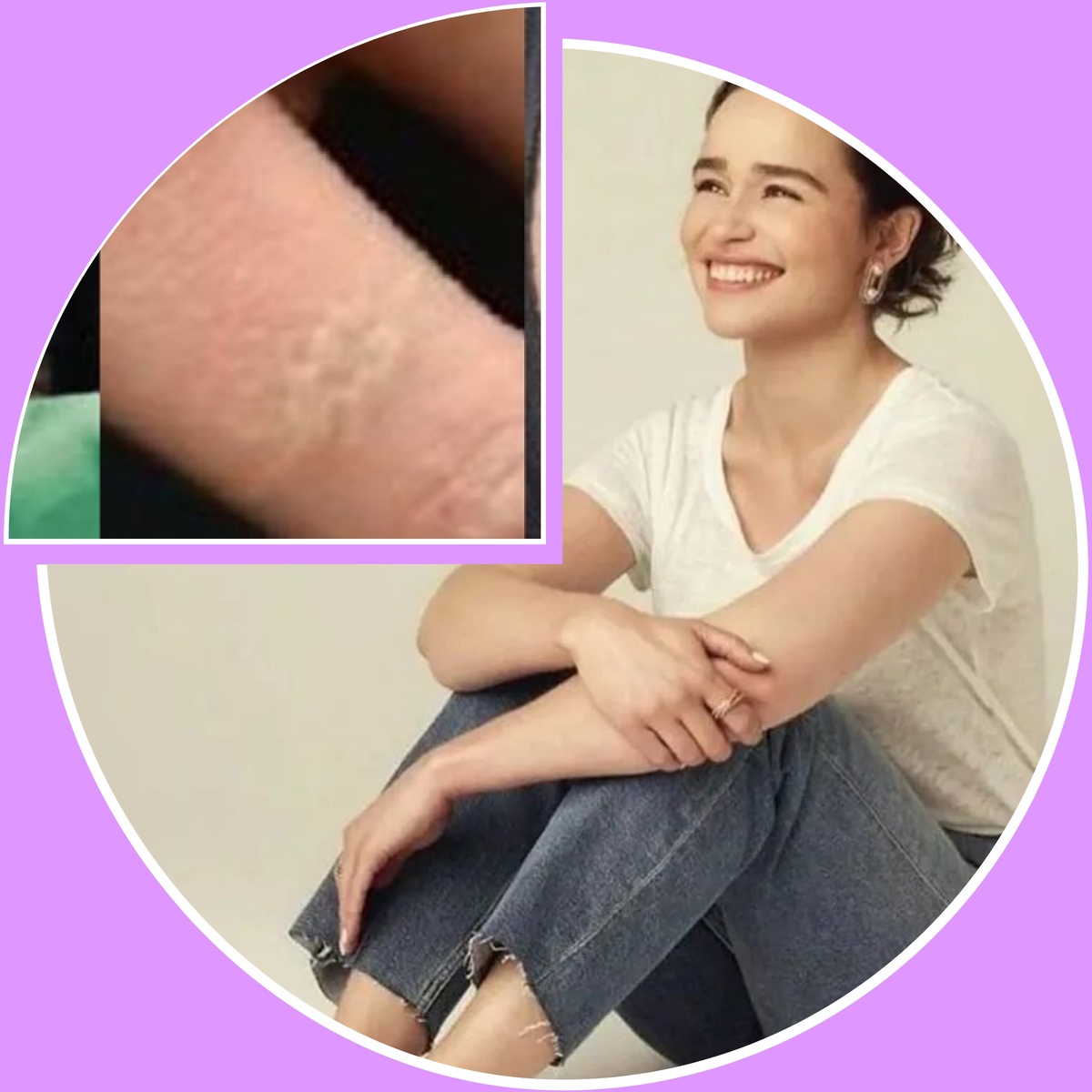 Супер-таинственная белая татуировка на пальце Эмилии Кларк. О ее значении знают только самые близкие