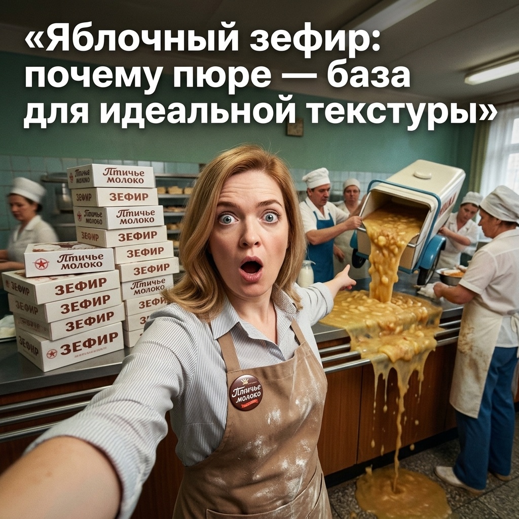    Секрет идеальной текстуры зефира заключается в качественном яблочном пюре. admin