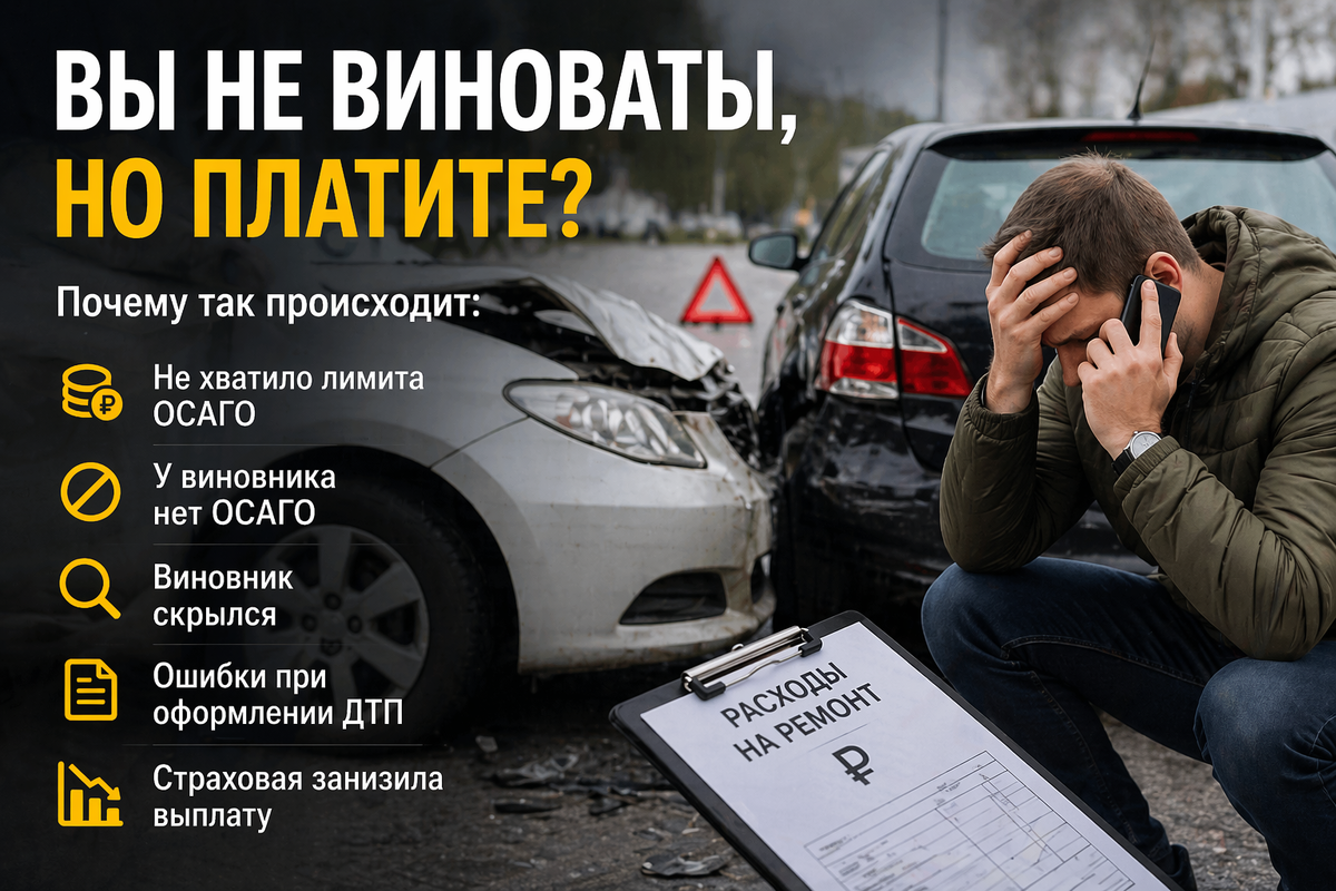 В ДТП можно быть правым… и всё равно в минусе