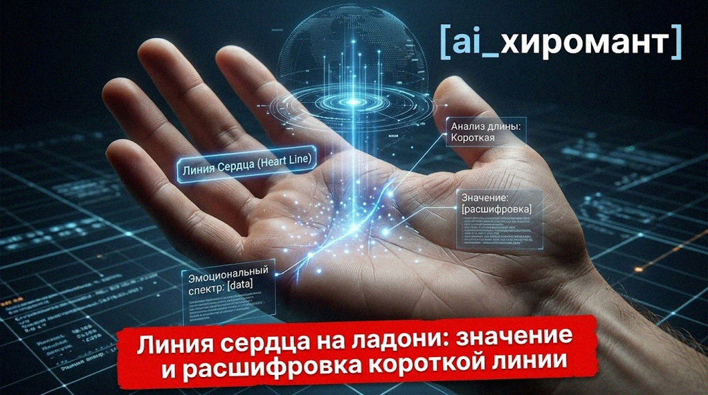    Значение и расшифровка короткой линии сердца на ладони. admin