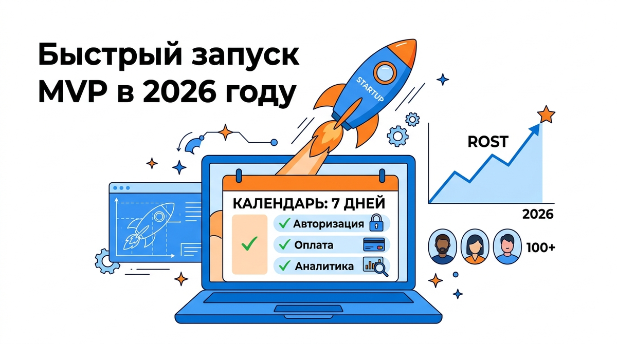 MVP за 7 дней: как запустить минимальный жизнеспособный продукт и проверить гипотезу рынка без технического долга и переплат.