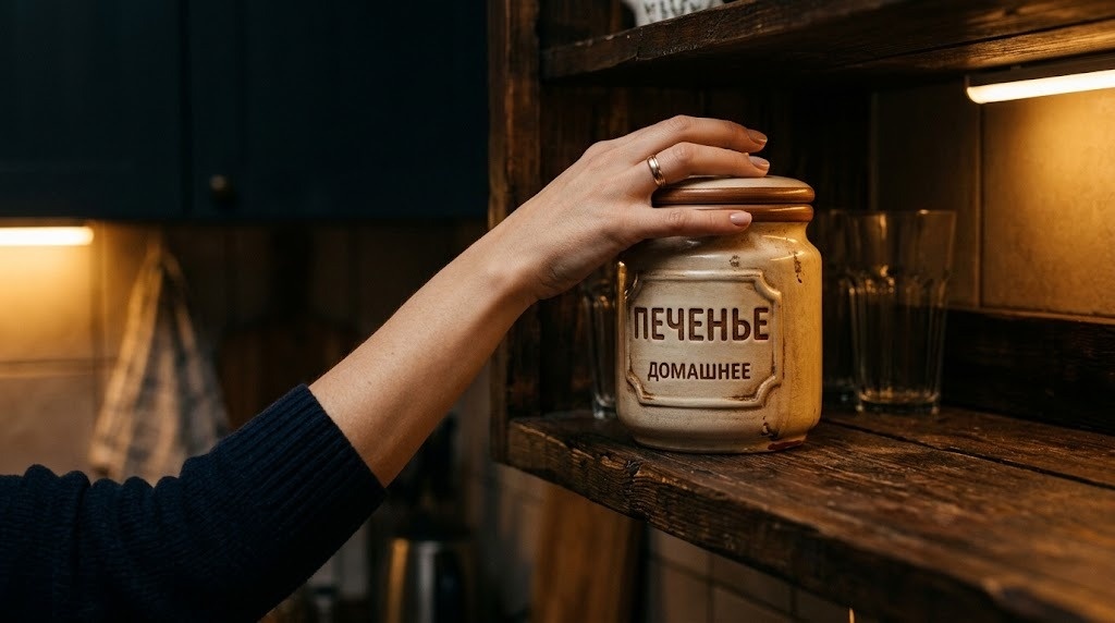 И рука сама тянется к печенью на кухне. Хотя есть вы не хотите. Или хотите?