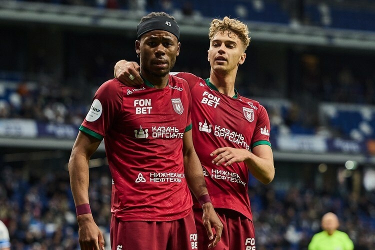    «Рубин» выиграл у «Динамо» со счётом 2:1 в матче 26-го тура.   
Фото: rubin-kazan.ru