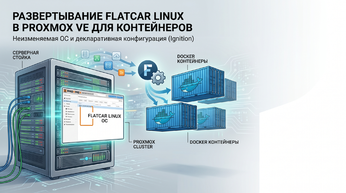 ОС Flatcar Linux в среде Proxmox