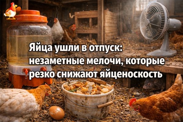 Яйца ушли в отпуск – незаметные мелочи, которые резко снижают яйценоскость 🥚🥚🥚
