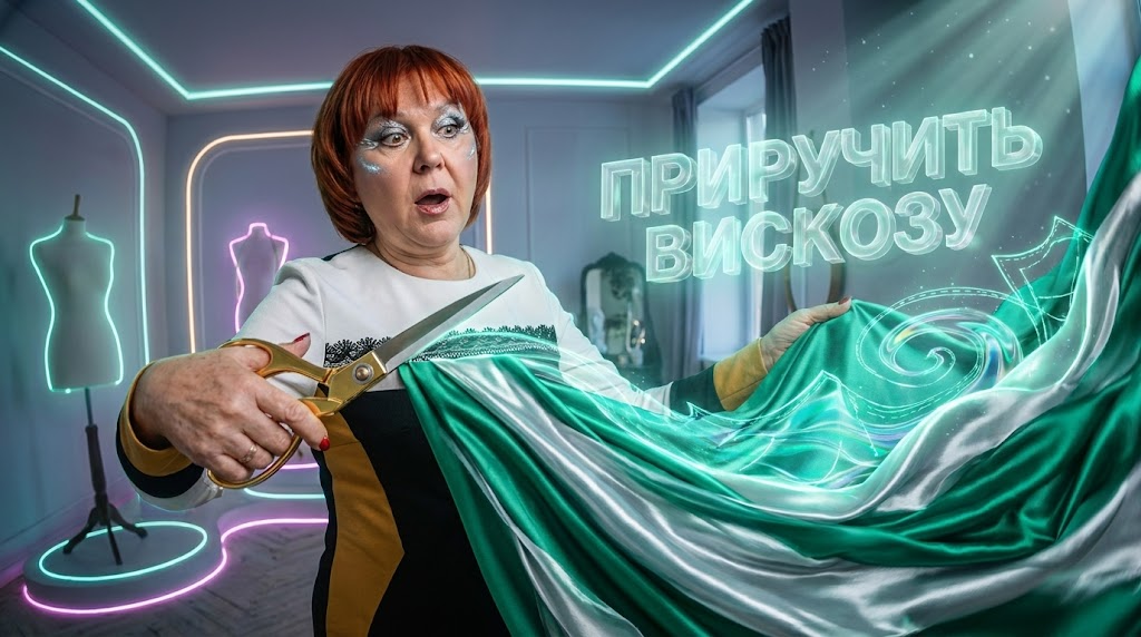    Струящаяся и мягкая вискоза отлично подходит для летних нарядов, но требует внимания при шитье. LebedevAV