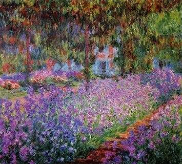 Клод Моне. Ирисы в саду