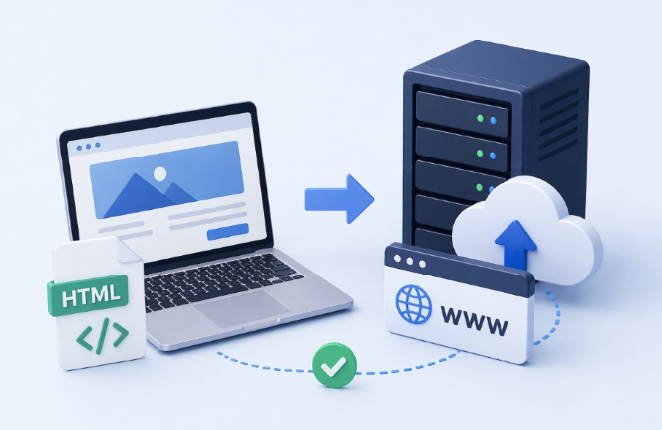 Чтобы понять, как выбрать платформу, необходимо разобраться в архитектуре работы статического сайта. В отличие от динамических порталов, где сервер каждый раз собирает страницу по кусочкам (запрашивает данные из MySQL, обрабатывает их через интерпретатор PHP и только потом формирует ответ), сервер для HTML-сайта выполняет простейшую, но критически важную задачу: он просто читает готовый файл с диска и отправляет его в браузер пользователя.
