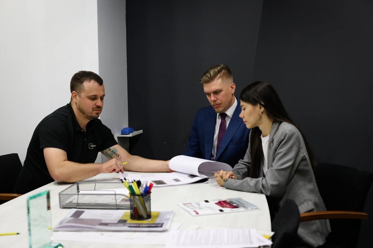 Обсуждение плпна ремонта квартиры с заказчиками Domeo