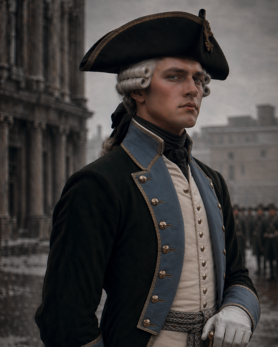 Крупный портрет Петра. Здесь важна не только историческая форма, но и само выражение лица человека, на которого начинает давить новая эпоха.
