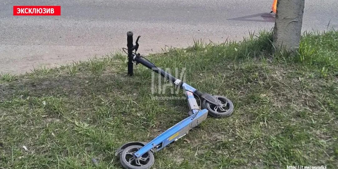 «Успел уйти на встречку»: водитель КамАЗа зацепил ребёнка на самокате в Псковской области