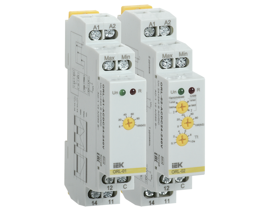 Реле контроля уровня IEK серии ORL.